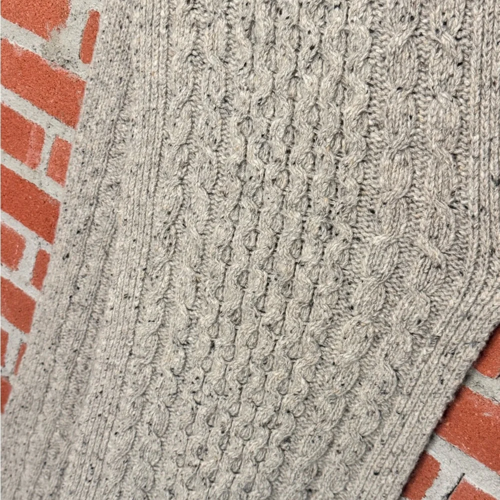 &Daughter Cozy Gray Knit Scarf - Picture 5 of 6